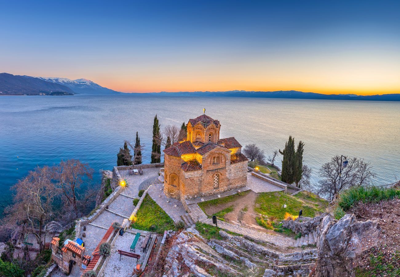 Makedonya’daki Ohri Gölü’nde tarih ve doğa iç içe.