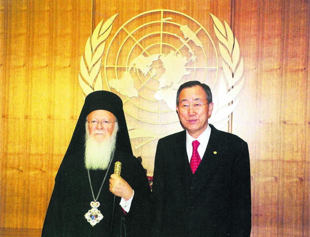 BM Genel Sekreteri Ban Ki-Moon ile.